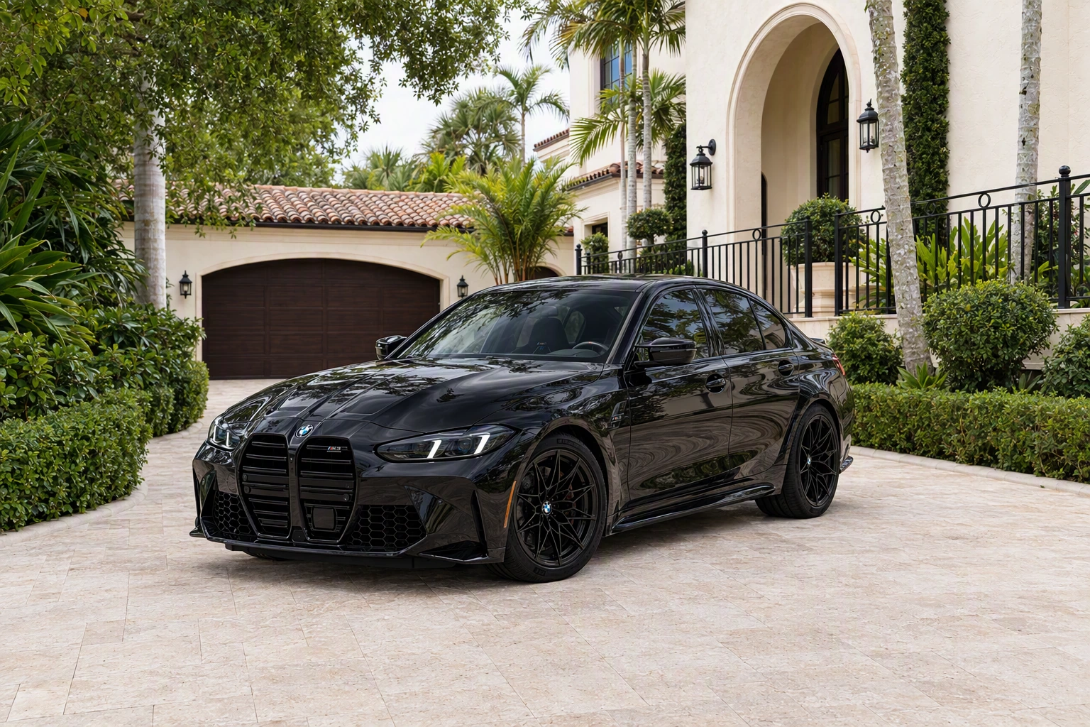 Black BMW M3 Competition in BEY’s Miami vehicle gallery