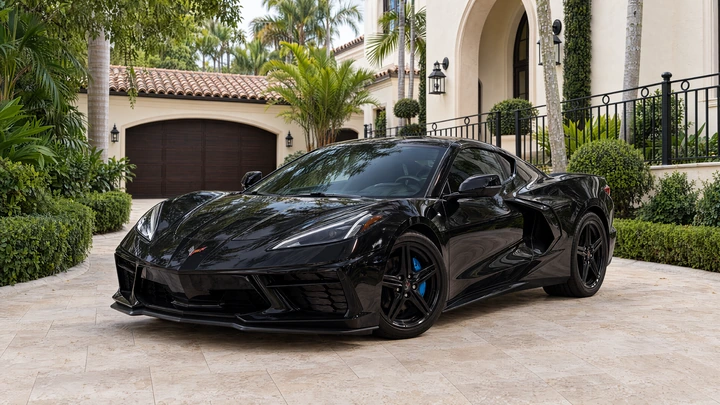 Black 2026 Corvette C8 Z51 2LT coupe