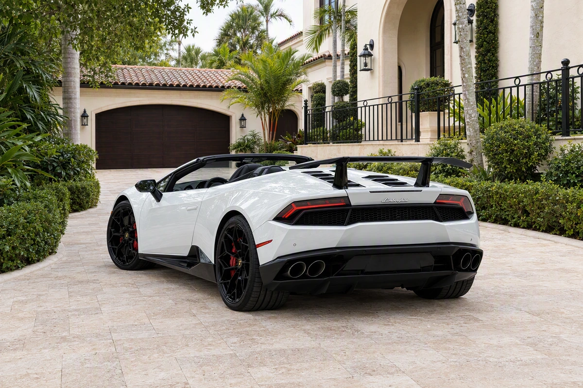 Rent a 2019 Lamborghini Huracán Spyder in Miami