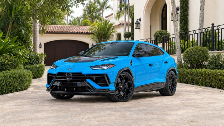 Baby-blue 2024 Lamborghini Urus Performante